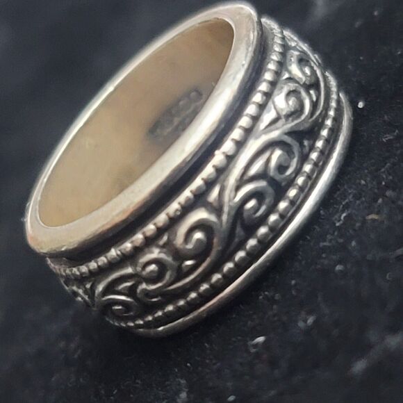 925 Sterling Silver Spinner Ring Size 6 - Picture 1 of 7
